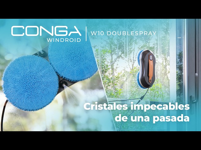 Robot nettoyeur de vitres Cecotec Windroid W10 DoubleSpray video