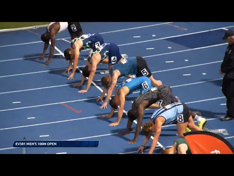 Open Men 100m Final 2022 Australian Track & Field Championships