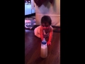 Mia Crawls After Bottle