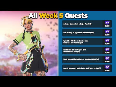 Fortnite All Week 5 Season Quests Guide (Effective Effects) - Chapter 4 Season 1
