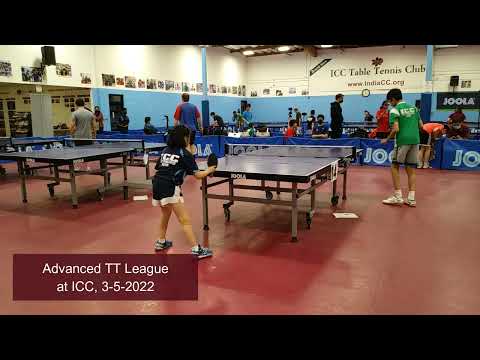 Tanish Balamurugan (1850) vs Dariah Feng (1767) at ICC TT League on 3-5-2022