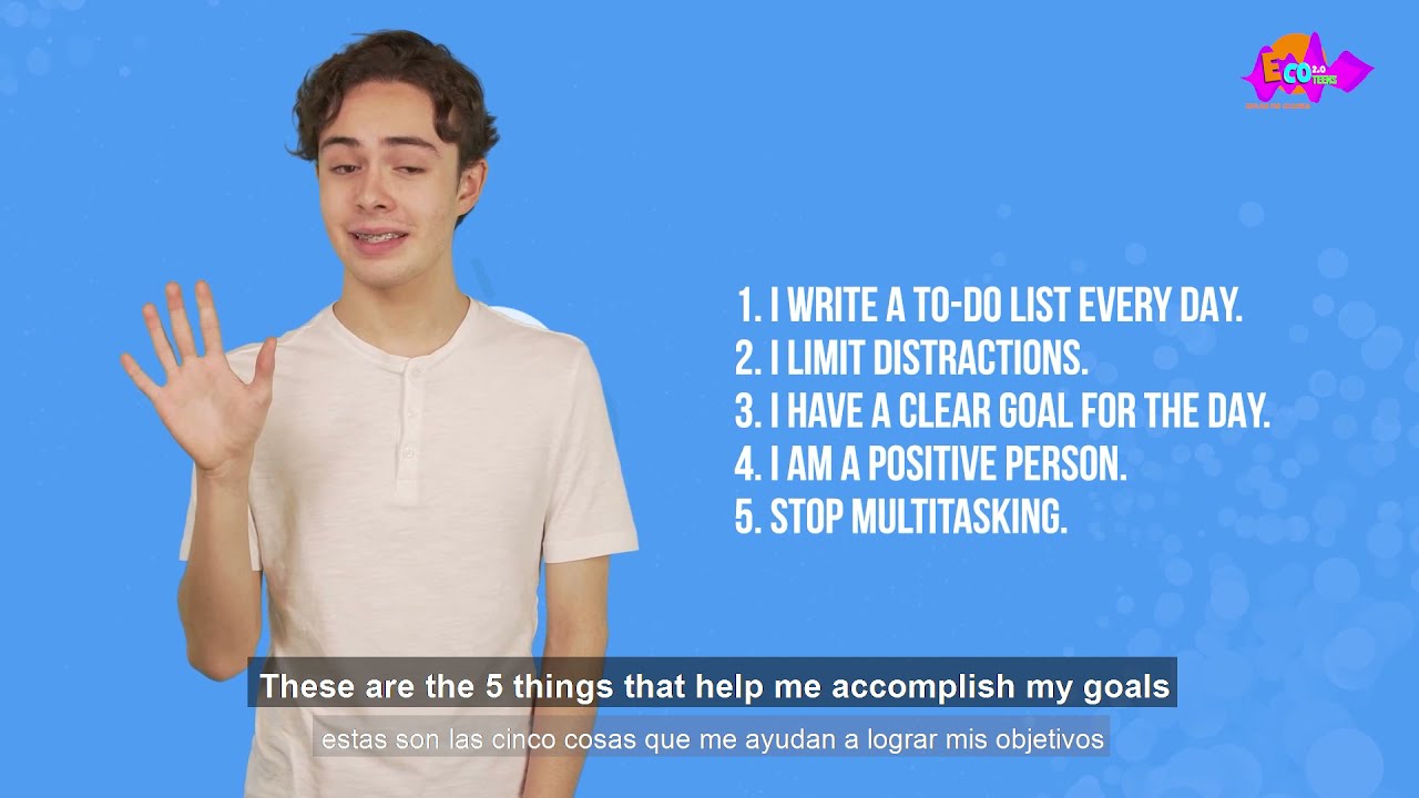 ECO Teens for Students 4:  Good habits are key for productivity