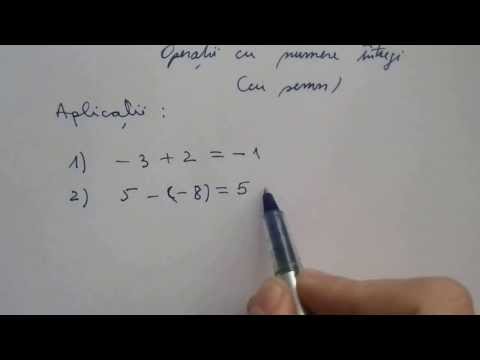 Operatii cu numere Intregi ( Z), cu semn. Adunare, inmultire, ridicare la putere.