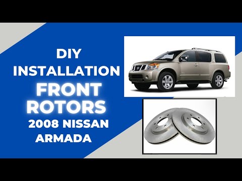 DIY Nissan armada front rotor installation