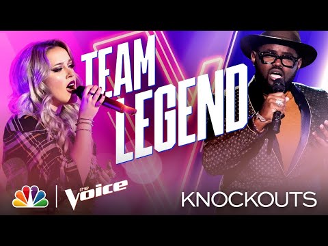 Cami Clune and John Holiday's "Unbelievable" Performances - The Voice Knockouts 2020