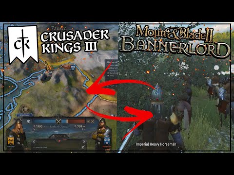NEW Crusader Kings 3 Mod With Mount & Blade II Bannerlord Battles