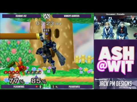 Pleasantries (Samus) vs PseudoTurtle (Ganon) - ASH@WIT #87 Melee Winner's Quarters