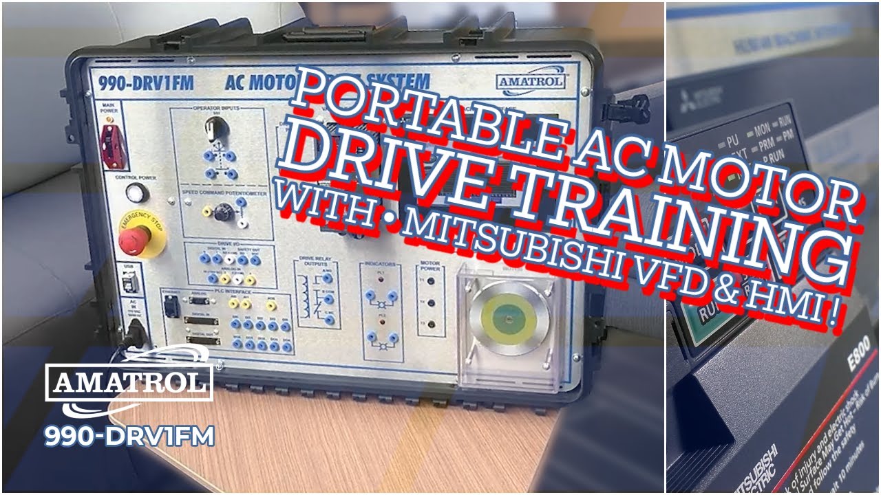 Mitsubishi VFD AC Motor Drive Trainer - And It's Portable