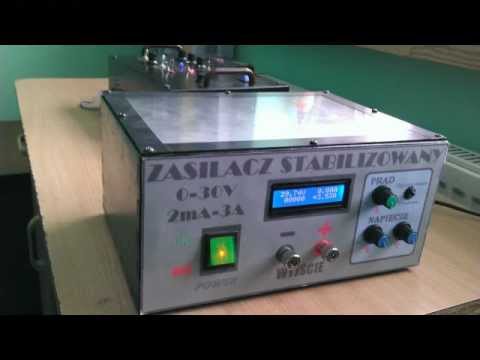Zasilacz Stabilizowany 0-30V 2mA-3,5A Multimetr ATmega8 \ DC Power Supply, ATmega8 Multimeter