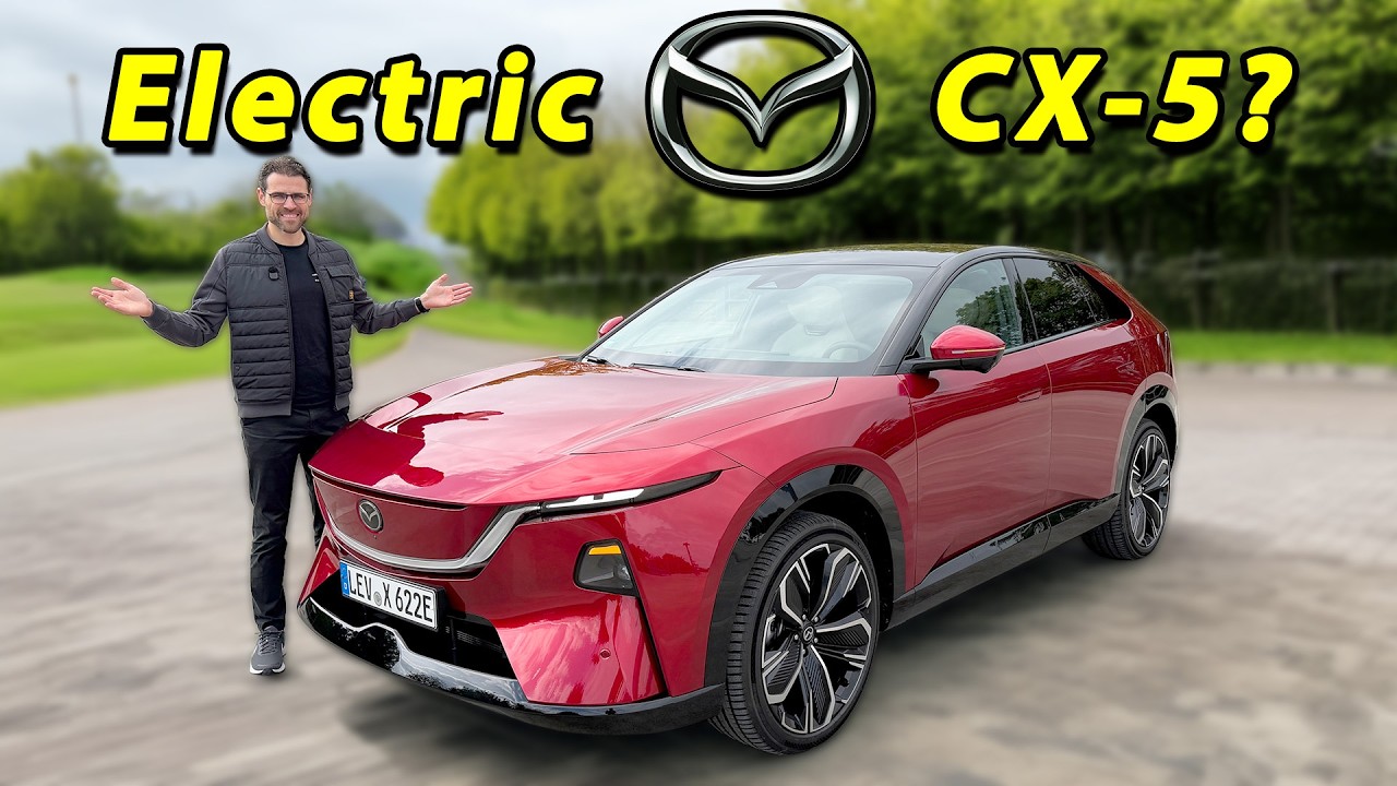 Mazda CX-6e driving REVIEW with Autobahn and real-world range test - a real electric CX-5?