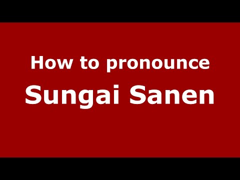 How to pronounce Sungai Sanen (Indonesia/Indonesian) - PronounceNames.com
