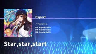 Hololive Dreams ときのそらStar,star,start Expert 遊玩畫面