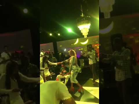 Hajia for real dance at shatta wale birthday