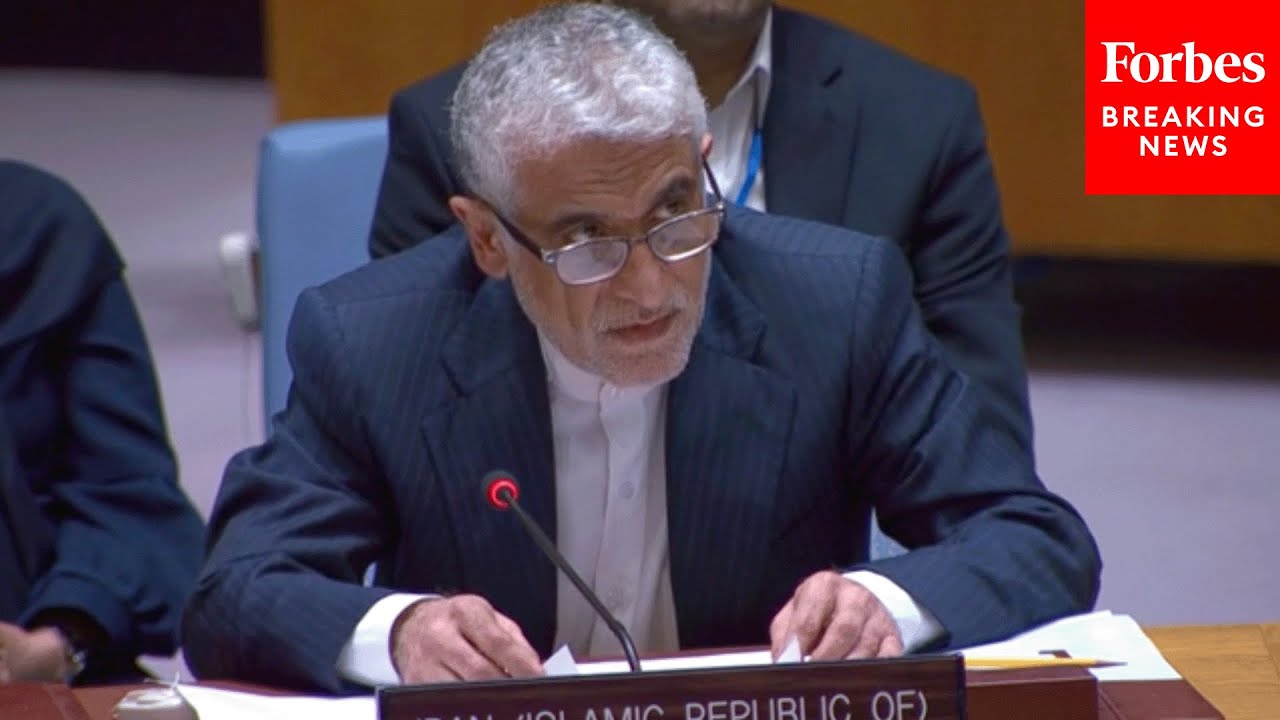 JUST IN: Iran's UN Ambassador Condemns U.S. Strikes As A 'Flagrant Breach Of International Law'