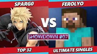 PSKSHOWDOWN #7 - Spagro (Cloud) Vs. Ferolyo (Steve) Smash Ultimate - SSBU