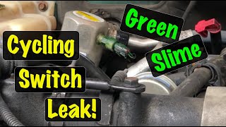 1994 - 2002 GM Truck Green Slime Leaking AC Cycling Switch Replacement on Accumulator (Chevy & GMC)