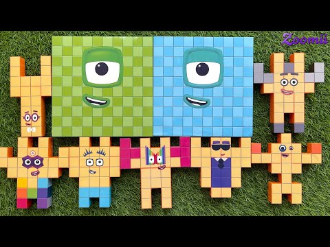 Looking for Numberblocks Puzzle Tetris NEW 100vs28 Space ASMR - Numberblocks Satisfying Video #105