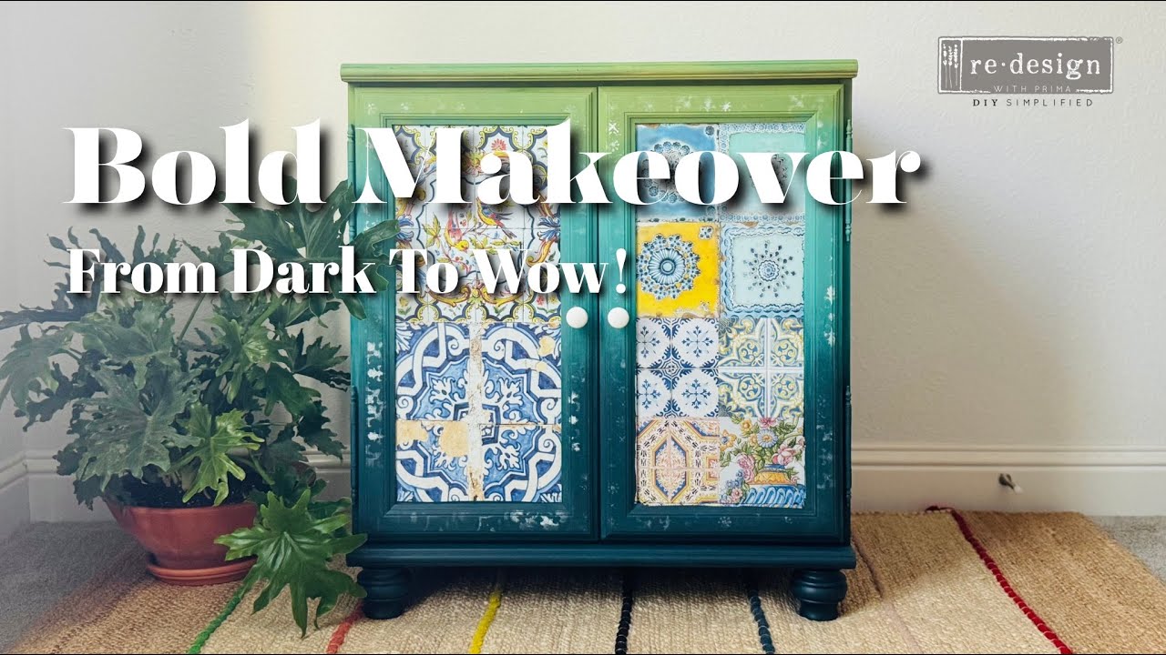 Cabinet Makeover Must-See ✨ Boho Mediterranean DIY Transformation With Jo For Redesign! 