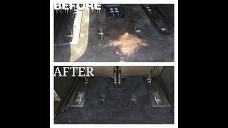 how to get rid of a bleach stain on carpet/ faded carpet back to life for cheap.