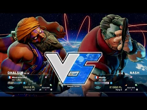 Mr Crimson ( Dhalsim ) VS Akainu ( Nash ) HD 1080p 60fps - Street Fighter 5