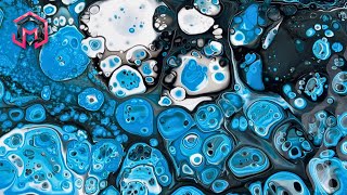 BULLS EYE CELLS! Acrylic Pouring and Fluid Art at Home for Therapy