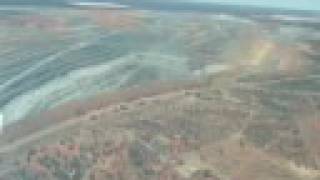 preview picture of video 'Flying Over The Super Pit Kalgoorlie Western Australia'
