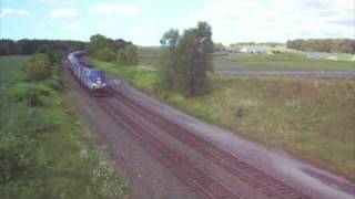 preview picture of video 'Amtrak 48 Weedsport, NY 08-07-10'