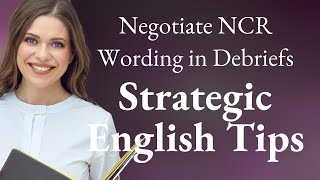 Negotiate NCR Wording in Debriefs | Strategic English Tips
