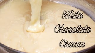 Crema al Cioccolato Bianco SENZA UOVA [Video 4K] - NO EGGS White Chocolate Cream