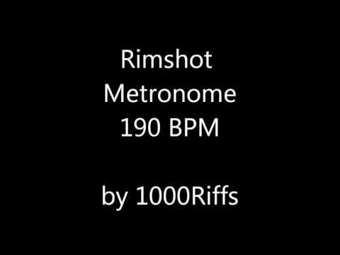 Rimshot Metronome 190 BPM - Beats Per Minute