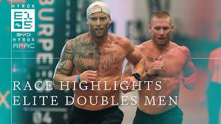 ELITE DOUBLES MEN - RACE HIGHLIGHTS | BYD HYROX BRISBANE APAC CHAMPIONSHIPS