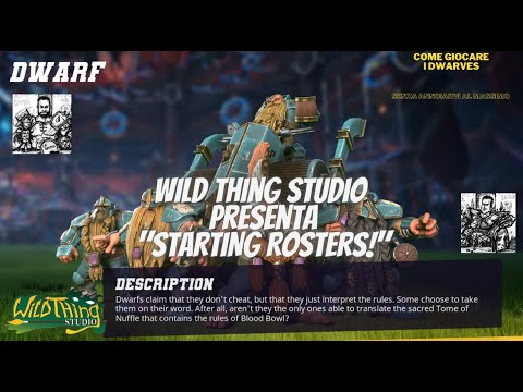 10.  STARTING ROSTERS: Guida di Blood Bowl ai "Nani (Dwarf)"