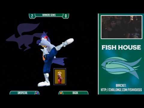 Fish House 6 SSBM - Unspecial (Falco) Vs. BigDK (Sheik) Winners Semis