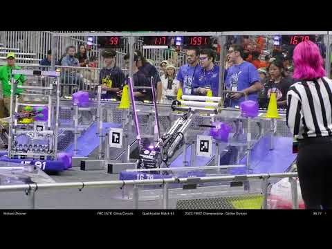 2023 GALILEO Q61 / FRC 1678 CITRUS CIRCUITS / CLEAN ROBOT VIDEO