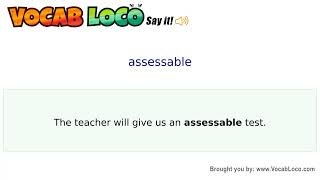 Video thumbnail for assessable