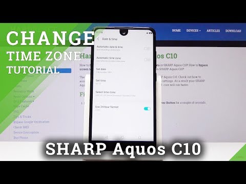 How to Set Date & Time in SHARP C10 - Date & Time Zone