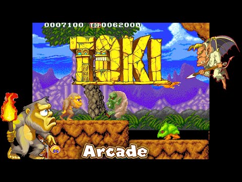 Toki - (ARCADE - FULL GAME) - Longplay / Playthrough