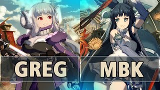 GBVSR:🔥Greg (Anila) Vs MBK (Yuel)🔥| High Level Gameplay.