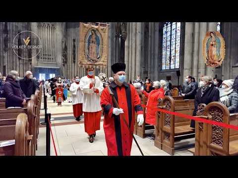 GUADALUPE von Mexiko im Dom zu Köln, Messe Festhochamt 12.12.2021 Version 4k UHD