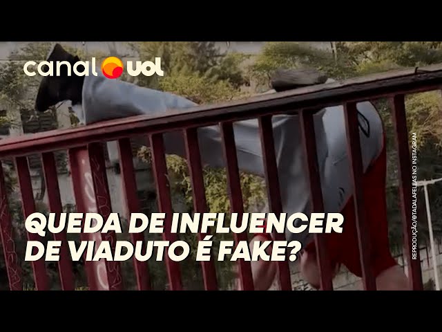 Fisiculturista posta vídeo caindo de viaduto na Liberdade, em SP