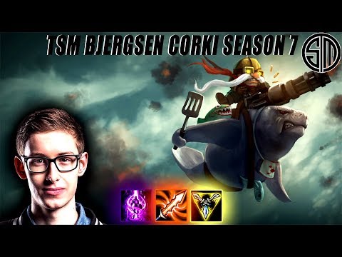 TSM Bjergsen Corki vs CLG Huhi LeBlanc Season 7 League of Legends Pro Gameplay Patch 7.21