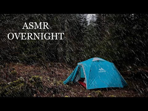 2 DAYS Camping in The Rainstorm - Bushcraft Relaxation in North Mountain County - ASMR