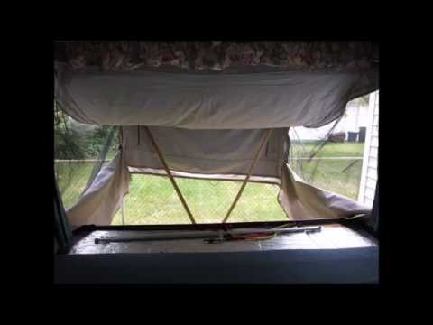 Pop-up camper fabric cleaning tip