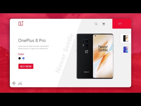 Product page web UI Designing Tutorial in Adobe XD