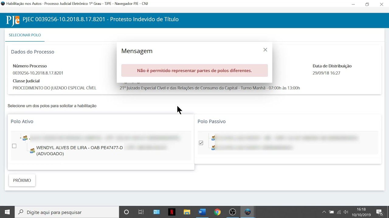 Aula 9 - PJE - Habilitação em Processos – Contestação – Processos em Segredo de Justiça.