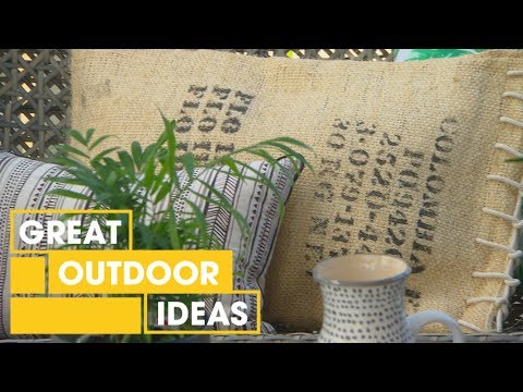 How to Make Cushions from Coffee Bags | Outdoor | Great Home Ideas