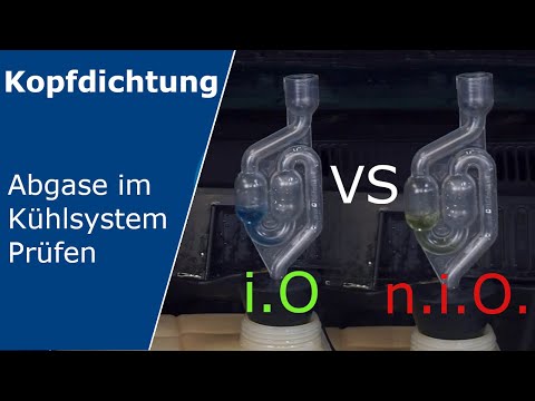 defekte Zylinderkopfdichtung erkennen / Abgase im Kühlsystem