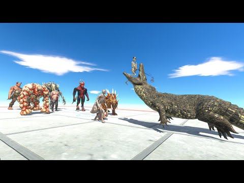 Infernals Neighbors attack Purussaurus - Animal Revolt Battle Simulator