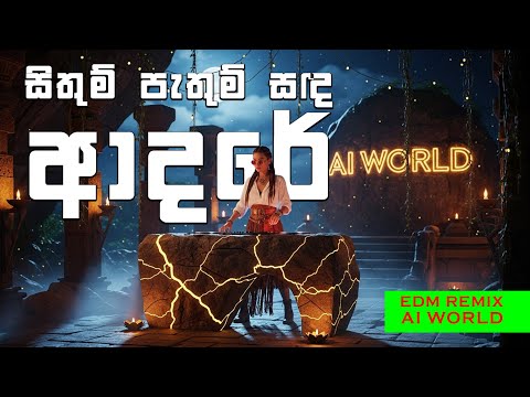 sithum pathum sanda adare  | සිතුම් පැතුම් සඳ ආදරේ |   EDM Cover | @AIWORLD-c7z​