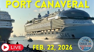 🔴 LIVE: Watching the Cruise Ships Leaving Port Canaveral LIVE! (Feb. 22, 2026)